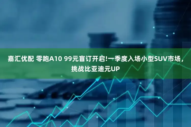 嘉汇优配 零跑A10 99元盲订开启!一季度入场小型SUV市场，挑战比亚迪元UP
